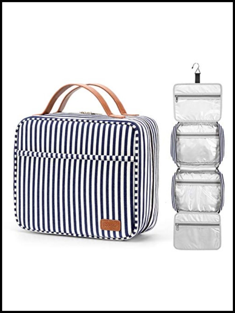 Hanging Travel Toiletry Bag Large Capacity Cosmetic Organizer with 4